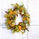 Bibelot 20 inch Autumn Wreath -Pumpkin and Maple Leaf Wreath with Greeen Berry for Front Door Hanging Wall Decoration,Fall Harvest,Thanksgiving Home Decor…