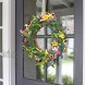CEWOR 20 Inches Front Door Wreath Artificial Wreath for Wall Window Room Farmhouse Indoor Outdoor Decor