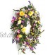 Decor Wreath,24 Daisy and Lavender Wreath,Beautiful Artificial Spring and Summer Wreath Front Door or Home Decoration