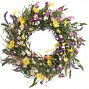 Decor Wreath,24 Daisy and Lavender Wreath,Beautiful Artificial Spring and Summer Wreath Front Door or Home Decoration
