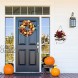 Fall Wreaths for Front Door Welcome Sign for Front Door Farmhouse Sign Front Porch Decor Spring Summer Fall Wreath Rustic Door Front Door Welcome Home Sign Wreath Hanging Housewarming Decoration A