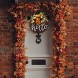 Fall Wreaths,Fall welcome sign for front door Wooden Hanging Sign for Front Porch Fall Wreaths for Front Door Decorations for Christmas,Restaurant  Fall Outdoor-008