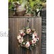 Floral Wreath Door Wreath Artificial Peony Wreath for Front Door 15''-16'' Front Door Decorations Wall Decor