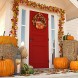 Happy Fall Hanging Wooden Sign Pumpkin Wall Decor Thanksgiving Day Welcome Sign Door Hanging for Thanksgiving Day Autumn Happy Fall Y'all