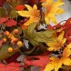 idyllic 20 Inches Wreath of Fall Foliage Maple Leaf Artificial Wreath for Indoor Decor