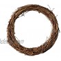 Ougual DIY Crafts Natural Grapevine Wreaths 12 Inch 2 Pack