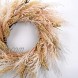RED DECO Fall Reed Floral Welcome Wreath for Front Door 24 inch Artificial Door Wreaths for Home Farmhouse Wedding Party Window Wall Decor All Seasons