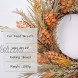 RED DECO Fall Reed Harvest Wreath for Front Door 22-24 inch Artificial Door Wreaths for Home Farmhouse Wall Decor All Seasons
