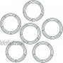 Sumind 6 Pieces Dark Green Wire Wreath Rings Wire Wreath Frame for New Year Valentines Decoration 10 Inch