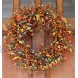 The Wreath Depot Appalachia Berry Silk Fall Door Wreath 22 inch Beautiful White Gift Box Included