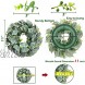 TURNMEON 2 Pack Artificial Eucalyptus Wreath for Front Door Decor Greenery Leaves Wreath with Seeds Spring Wreath for Home Wall Window Porch Farmhouse Summer Decor