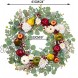 Valery Madelyn Eucalyptus Fall Wreath for Front Door Harvest Thanksgiving Fruit Wreath with Apple White Pumpkins Berries for Autumn Indoor Outdoor Home Window Wall Decorations 24 inch