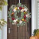 Valery Madelyn Eucalyptus Fall Wreath for Front Door Harvest Thanksgiving Fruit Wreath with Apple White Pumpkins Berries for Autumn Indoor Outdoor Home Window Wall Decorations 24 inch