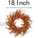 VGIA 18 Inch Fall Wreath Front Door Wreath with Artificial Fall Grass Autumn Wreath Artificial Fall Grass Wreath for Home Wall and Window with Artificial Plants