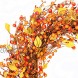 VGIA 22 inch Artificial Fall Wreath Berry Wreath Fall Maple Leaf Wreath for Front Door Fall Decorations
