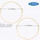 Worown 2pcs 12 Inch Wooden Bamboo Floral Hoops Wreath Rings for Making Wedding Wreath Decor and Wall Hanging Craft
