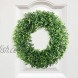 Wreath for Front Door Front Door Wreath Farmhouse Wreaths Artificial Boxwood Wreath for All Seasons Decor 17inches