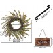 Wreath Welcome Sign for Front Door 26” Fall Decor for Home Eucalyptus with Hangers Artificial Plants Porch Decor Autumn Wall Outside Thanksgiving Wreath