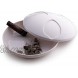 ASH-STAY Sealing Wind & Odor Resistant Indoor Outdoor Cigar Ashtray ASHSTAY White Seals in Odors and Ash Great for The Patio Boat or Indoors for a Cigar Smoker!