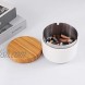 Ashtrays for Cigarettes Indoor or Outdoor FriyGardcn Ashtray Cool Cute Ashtray for Outside White Plastic Ashtray with a Stainless Steel Liner Ash Tray for Patio Office and Home