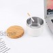Ashtrays for Cigarettes Indoor or Outdoor FriyGardcn Ashtray Cool Cute Ashtray for Outside White Plastic Ashtray with a Stainless Steel Liner Ash Tray for Patio Office and Home