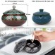 Ashtrays for Cigarettes Windproof Outdoor Ash Tray with Lid Cigarette Butts Holder for Smoker Smokeless Ashtrays for Patio Green