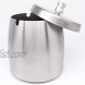 BaBoBi Stainless Steel Windproof Ashtray with Lid Portable Indoor Outdoor Tabletop Decoration Cigarette Ash Tray for Patio Home & Office Ash Holder for Cigarettes and Cigar Smokers.