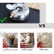 CUNYA Outdoor Ashtray with Lid Stainless Steel Modern Outdoor Ashtrays for Cigarettes Patio Decorations Windproof Ash Tray Sets for Weed Tabletop Office Home Decor Silver 1PC