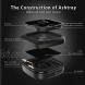 FORTGESCHE Smokeless Ashtray for Cigarette Smoker Multifunction Desktop Smoking Ash Tray for Home Office Decoration Clean Secondhand Smoke USB Rechargeable Great Christmas Gift for Smoker