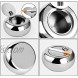 Home Ashtrays Aolzg Cigarette Ashtray for Outdoor or Indoor Use Modern Flip Top Stainless Steel Ashtray for Smokers Ash Holder Suitable for Car Tabletop Office Patio & Home Decoration Ashtray