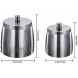 HONZUEN Stainless Steel Ashtray with Lid Windproof Outdoor Ashtrays Cigarette Ashtray for Indoor Outdoor Patio Office Home Use Large