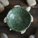 Hophen Green Turtle Ceramic Soap Ring Jewelry Trinket Candy Nut Ashtray Tray Dish Holder Desktop Wedding Home Centerpiece Decoration Small