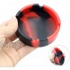 LEKAI Multiuse 3PCS Silicone Round Ashtray High Temperature Resistant Unbreakable Colorful Ashtray Shatterproof Coaster for Indoor Outdoor