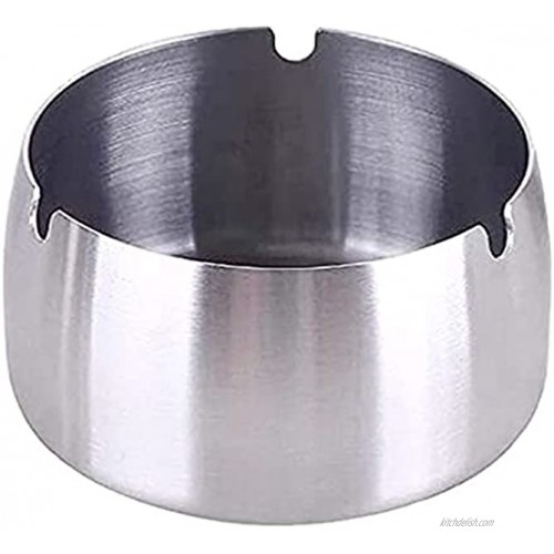 Outdoor Ashtray for Cigarettes,Stainless Steel Windproof Rainproof Ashtray for Patio Outside Home Tabletop
