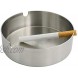 Round Stainless Steel Tabletop Cigarette Cigar Ashtray,Set of 3 Stainless Steel Ashtray 3 Size Small Medium Large