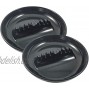 Set of 2 Black Duck Brand Melamine Large Ashtrays 7 Diameter 4 Assorted Fun Colors Plastic Safety Ridge 2 Black