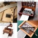 30 Note DIY Hand Crank Music Box Movement Kit + 5Pcs Blank Paper Strips Tapes Puncher for Your Customize Songs Gift