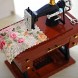 Aimik Sewing Music Box Vintage Music Box Mini Sewing Machine Style Mechanical Birthday Gift Table Decor