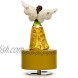 Angel Music Box,YT3 studio Angel Figurines Holding Heart Resin Praying Angel Sculpture Hand-Painted Statue