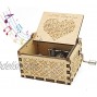 Can’t Help Falling in Love Music Box Music Box Hand Crank Laser Vintage Wood Carved Musical Box Gifts for Gifts for Lover Boyfriend Girlfriend Husband Wife Heart-Can’t Help Falling in Love