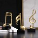 DOYIFun 3pcs Music Note Decor Musical Sculpture Statue Crafts Music Note Figurine for Home Office Decor Piano Gifts Souvenirs Giftbox Art Decor19CM Tall