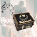 Engraved Vintage Wooden Music Box Unique Best Gifts for Birthday,Thanksgiving,Christmas N-4