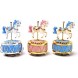 HoneyGifts Luxury Carousel Music Box Happy Pony Design for Kids Pink & Gold