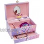 Jewelkeeper Butterfly Flower Music Jewelry Box with Pullout Drawer Jewel Storage Case Purple and Pink Design Waltz of the Flowers Tune