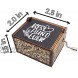 Jusitakeet You are My Sunshine Music Box Gift for Aunt Wooden Engraved Music Box UZC-wtop