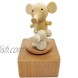 LILYXIN Cute Little Elephant Mini Music Box Cartoons Animals Wooden Mechanical Music Box The Music Box Gift That Sings Castle in The Sky Best Gift for Boy Girl Kids Singing Music Gift Box