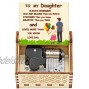 Music Box Gift for Daughter from Dad Wind Up Musical Box Anniersary Birthday Present Christmas Anniversary Children Day Gifts to Daughter Play You are My Sunshine