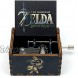 N \ A The Legend of Zelda Music Box Hand Crank Musical Box Carved Wooden Music Boxes Mini Size Play Song of Storms from Ocarina of Time
