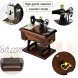 Sewing Machine Music Box Gift Vintage Mini Musical Box Made of Wood Birthday for Wife Girlfriend Grandma Mom Friend Wooden Wind Up Music Mechanical Clockwork Melody Castle in The Sky