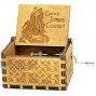 Sooharic Davy Jones Music Box- 18 Note Hand Crank Mechanism Wooden Music Box Crafts（Pirates of The Caribbean（Davy Jones））